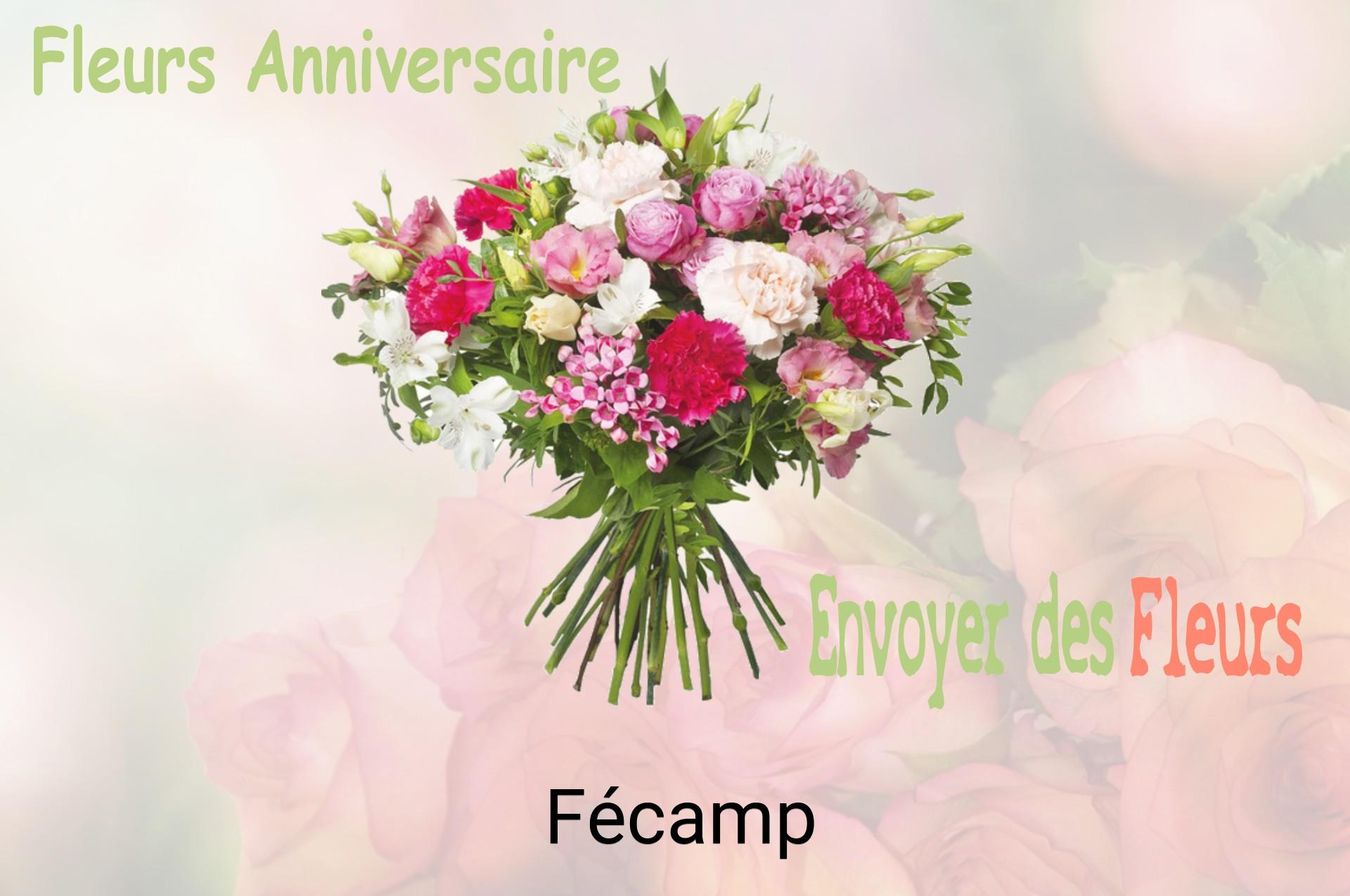 Bouquet de fleurs d’anniversaire livré à Fécamp