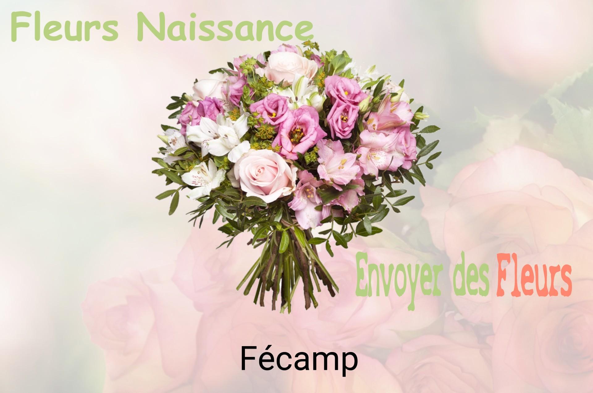 Bouquet de fleurs de naissance livré à Fécamp
